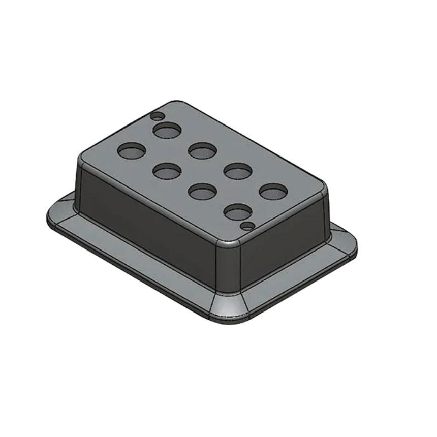 D-Lab Heating block for HM100-Pro, used for 5 mL tubes, 8 holes