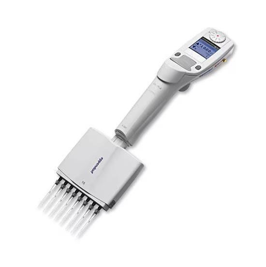 Eppendorf Xplorer®, 8-channel, variable, 0.5 – 10 µL, medium gray