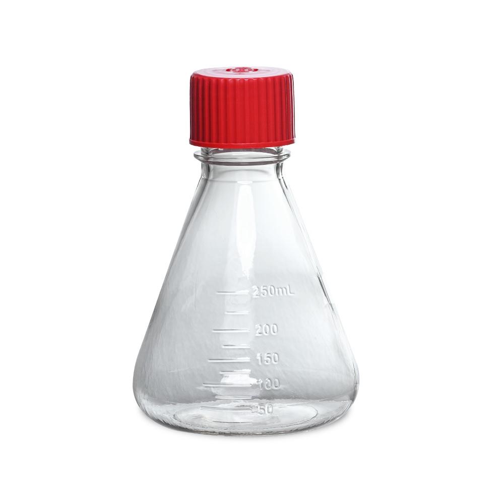 LabSelect 250mL Polycarbonate Erlenmeyer Flask With Vent Cap