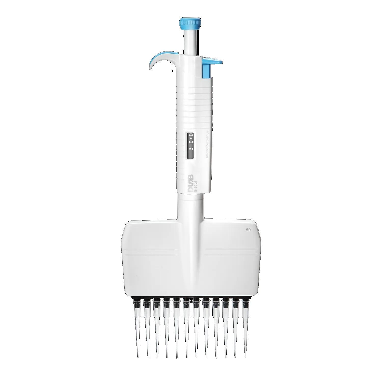 MicroPette Plus 12-channel Adjustable Volume Mechanical Pipettes,  0.5-10uL