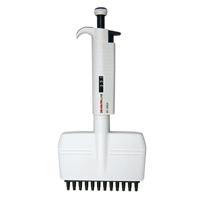 DLAB Micropette Twelve-Channel Adjustable Volume, 50-300 μl