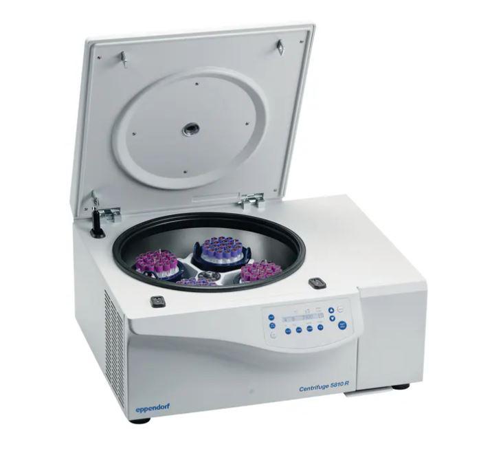 Eppendorf™ Centrifuge 5810 R - Refrigerated Benchtop Centrifuge, With Rotor A-4-81 incl. adapters for 15/50 mL conical tubes