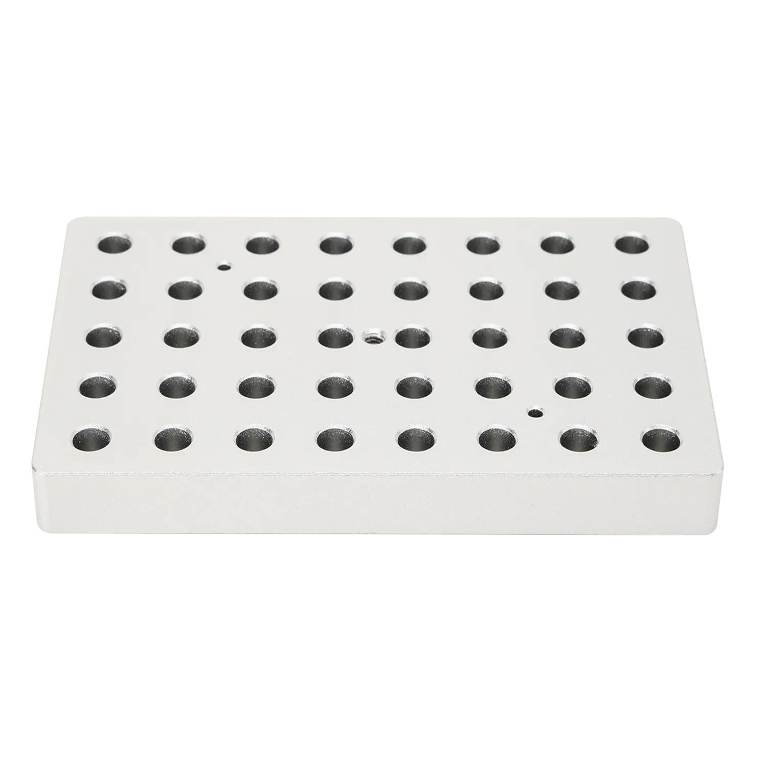 D-Lab Heating block, used for 0.5 mL tubes, 40 holes (thin)