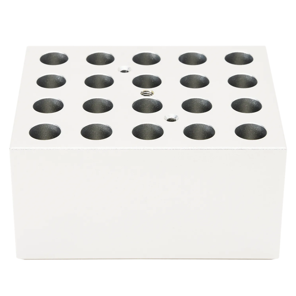 D-Lab Heating block for D-Lab Dry baths, used for 2 mL tubes, 20 holes