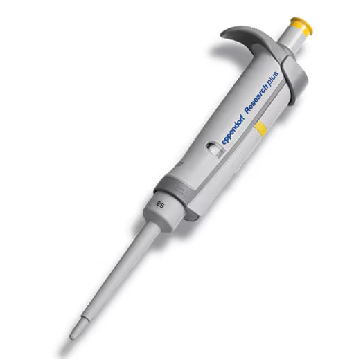 Eppendorf Research® Plus ,1-channel, 25 µL, yellow, fixed volume