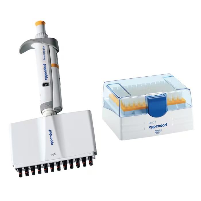 Eppendorf Research® plus 12-channel 30 – 300 µL, orange, variable volume