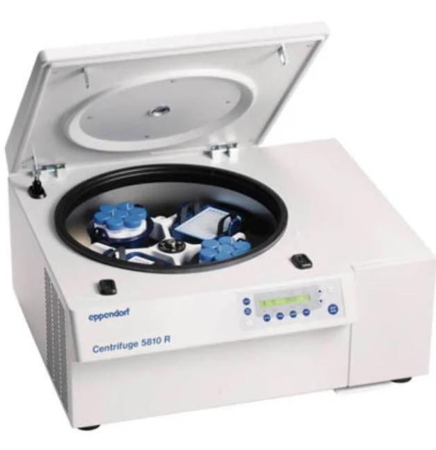 Eppendorf™ Centrifuge 5810/5810 R, w/Rotor A-4-62 incl. adapters for 15/50mL conical tubes, 230V