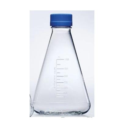 Thermo Scientific™ Nalgene™ Single-Use PETG Erlenmeyer Flasks with Plain Bottom: Sterile, 1000 mL, Vent Closure