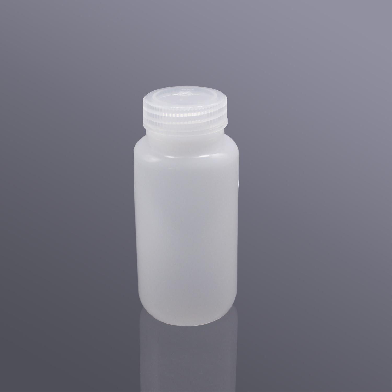Biosharp 250mL Reagent Bottle, Wide Mouth, High-Density Polyethylene, natural