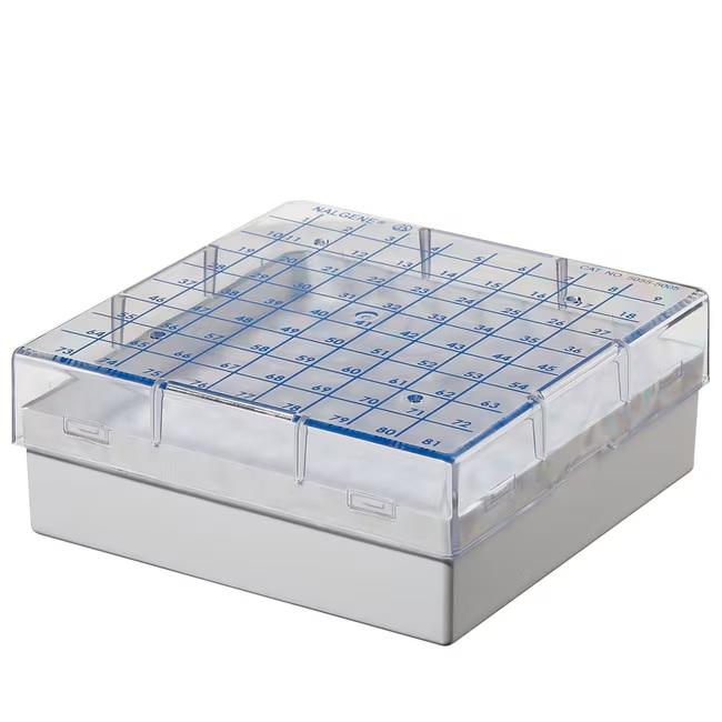 Nalgene Microcentrifuge Tube Storage Boxes, 9 x 9 Array, 0.5mL tubes
