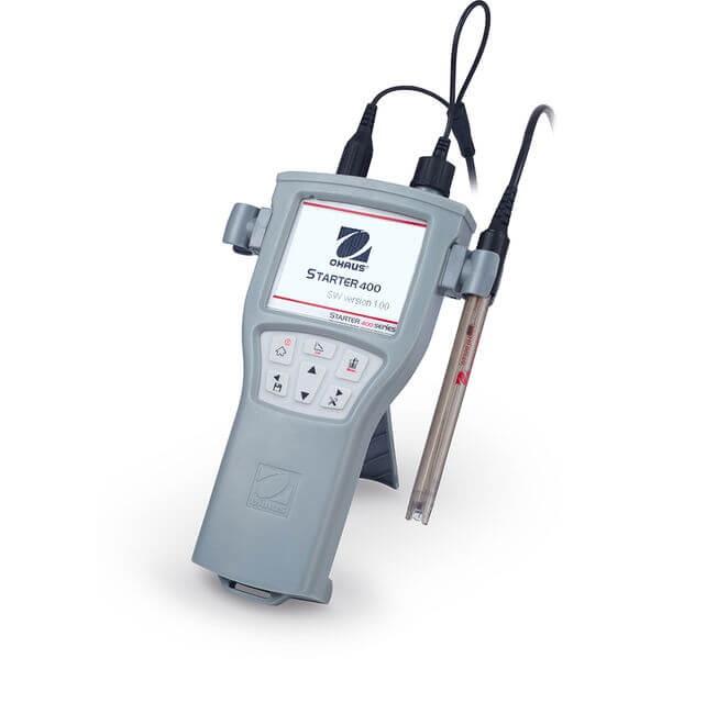 Starter 400 pH Portable  -5 °C – 110 °C;-2.00 – 16.00 pH;-1999 – 1999 mV