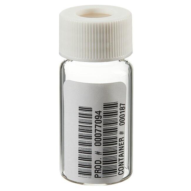 I-Chem and EP VOA Clear Glass Vials with 0.125 in. Septa, 20 mL