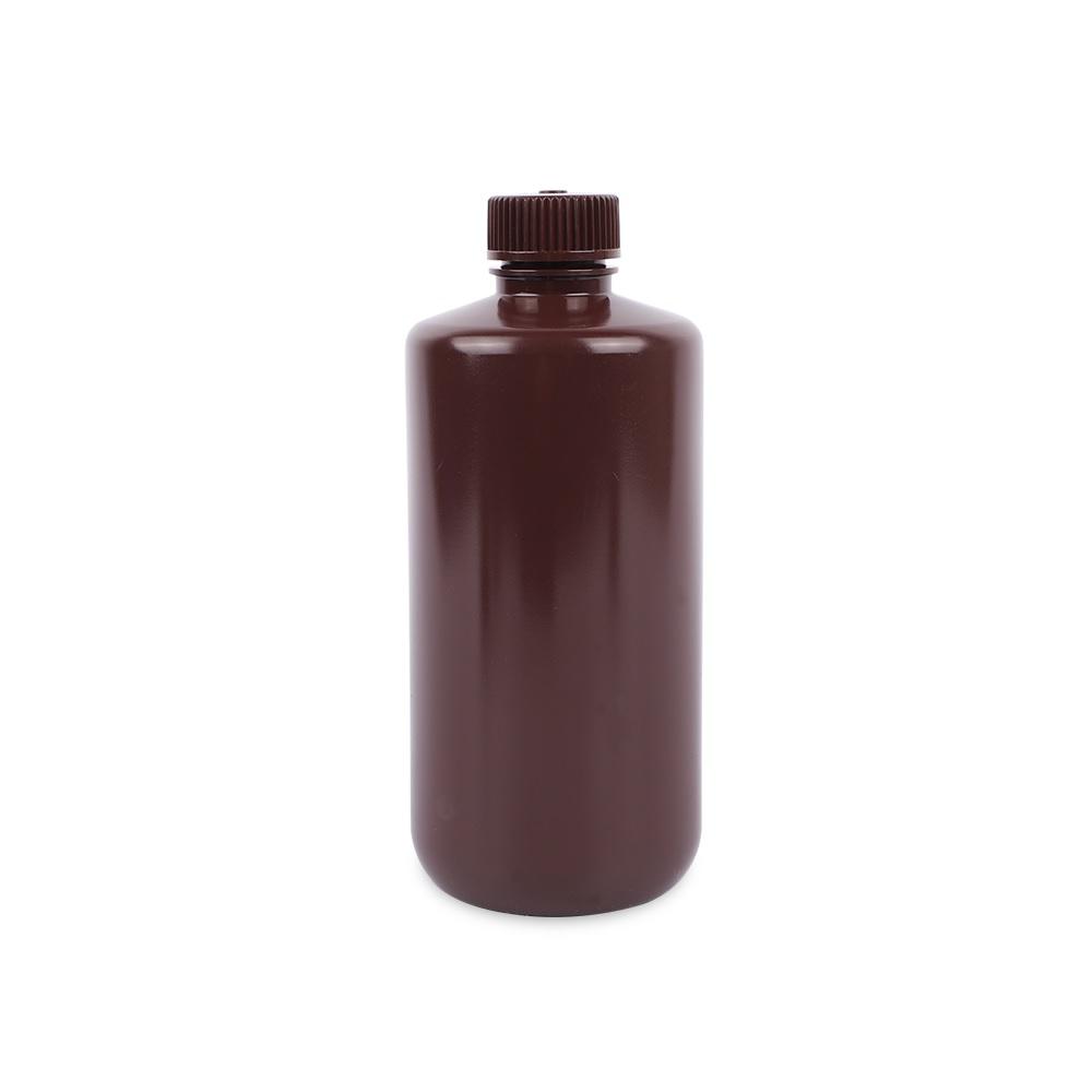 Biosharp 500mL Reagent Bottle, narrow Mouth, High-Density Polyethylene, Amber