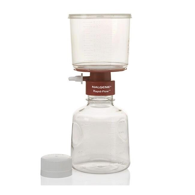 Nalgene™ Rapid-Flow™ Sterile Single Use Vacuum Filter Unit, Nylon, Volume Receiver 500 mL, Pore Size 0.2 μm, Diam. 75 mm, Case of 12
