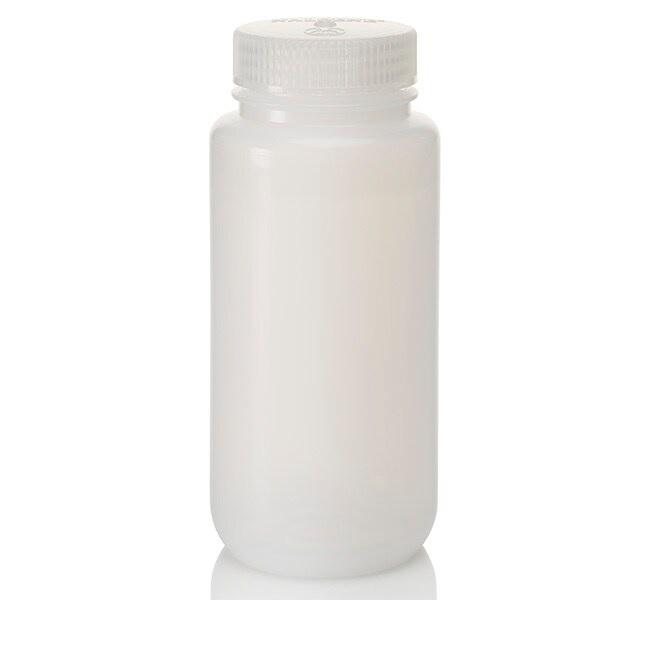 Nalgene™ Wide-Mouth LDPE Bottles with Closure, 500 mL, Case of 48