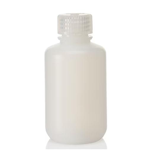 Nalgene™ Narrow-Mouth HDPE Lab Quality Bottles with Closure, 125 mL, Case of 72