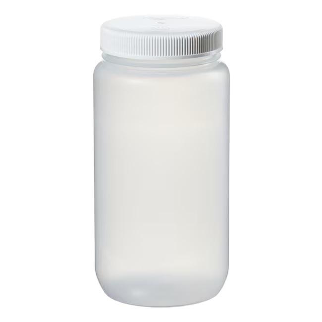 Nalgene™ Large Wide-Mouth PPCO Bottles with Closure, 2 L, Case of 6