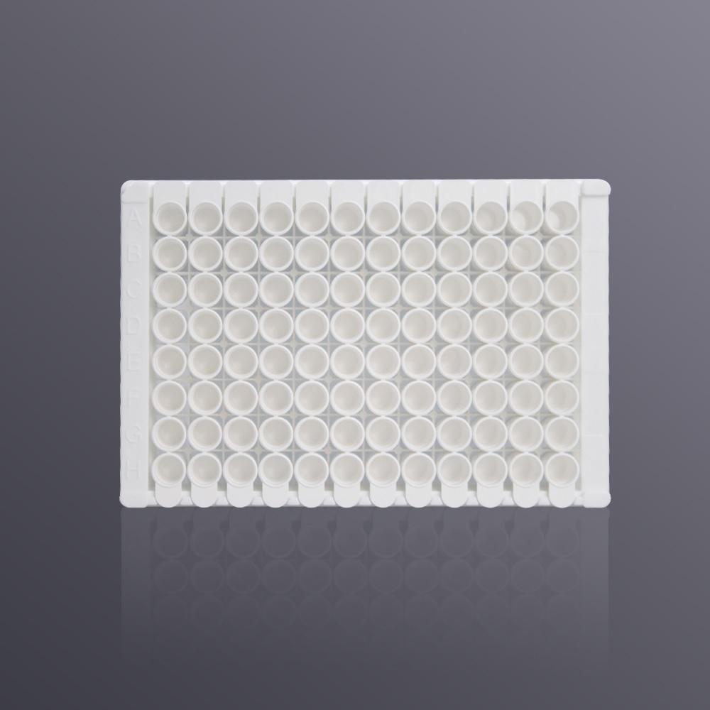 LabSelect 96-Well Assay Microplate, Detachable, Non-Sterile, Solid White