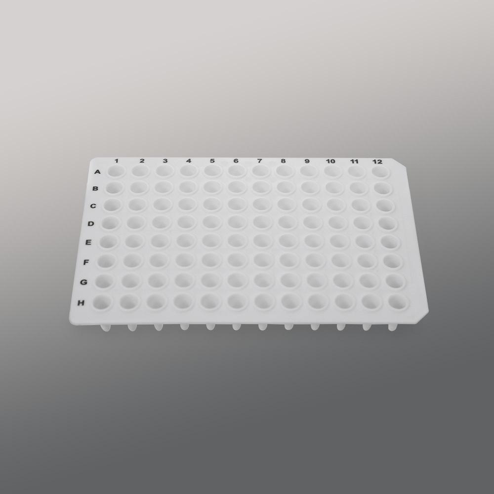 LabSelect 0.1mL 96 well PCR Plate, No Skirt, White, DNase-/RNase-free