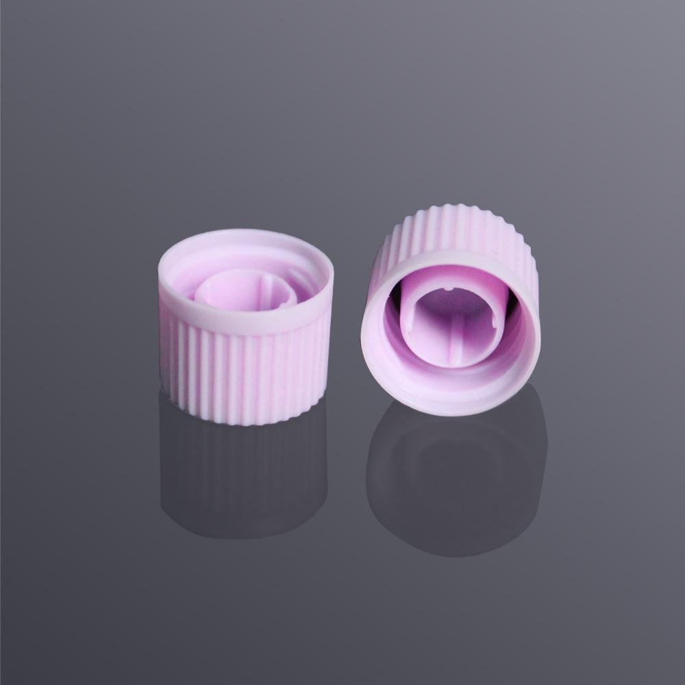 LabSelect Screw Caps With O-ring, Violet, High Cap