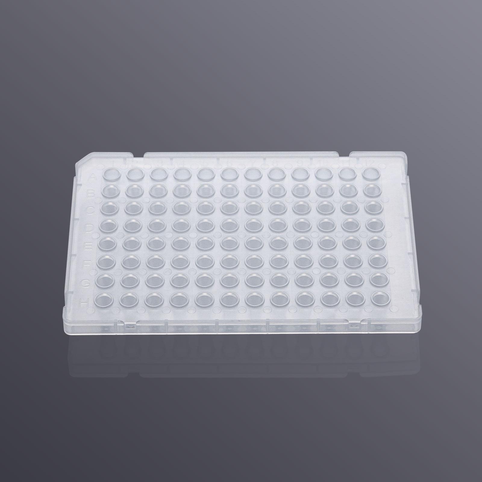 LabSelect 0.1mL 96 well PCR Plate, Semi-Skirted, Clear, DNase-/RNase-free