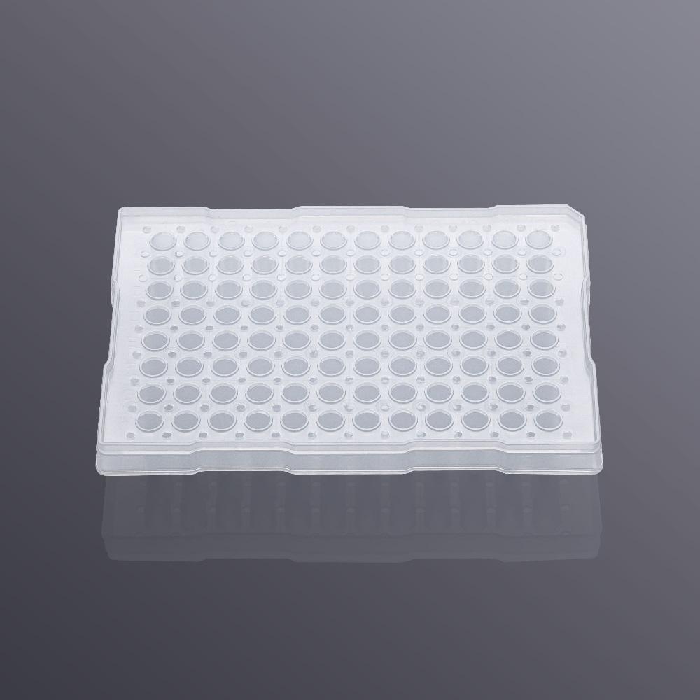 LabSelect 0.2mL 96 well PCR Plate, Semi-Skirted, Clear, DNase-/RNase-free, compatible with ABI