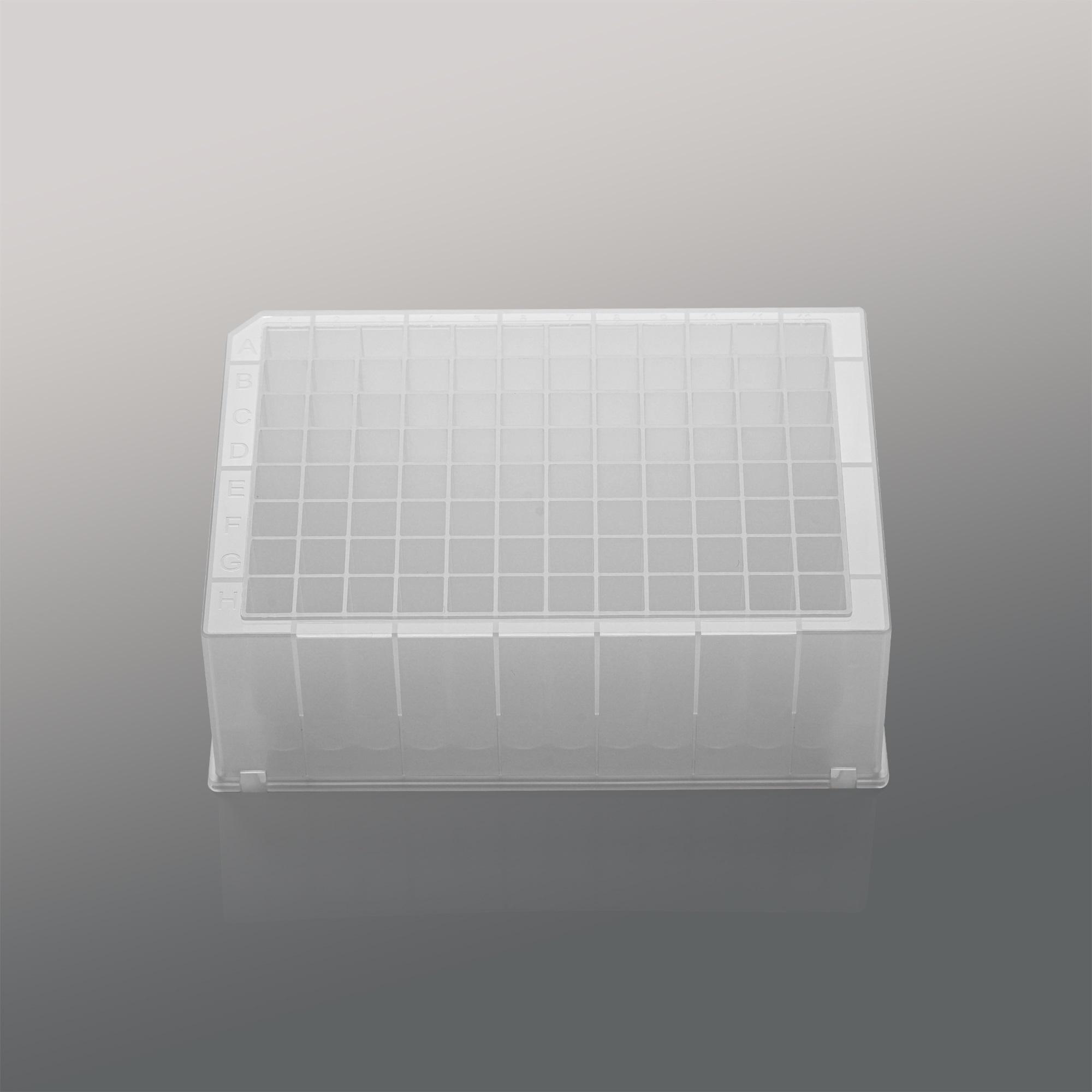 LabSelect 2.2mL 96-Well Deep Well Plates, V-Bottom, Clear