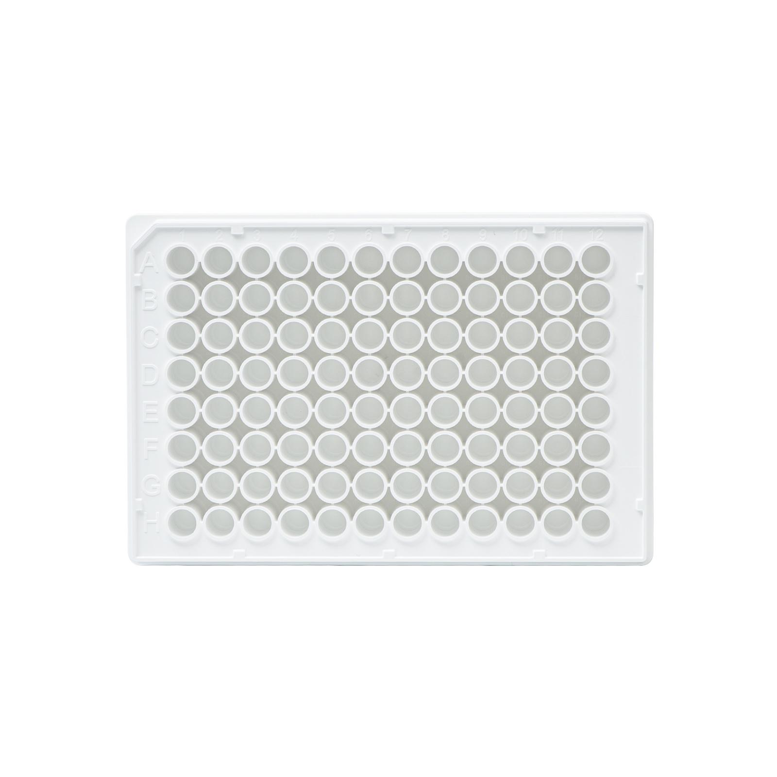 LabSelect 96-Well Assay Microplate, High Binding Surface, White, Individually Wrapped