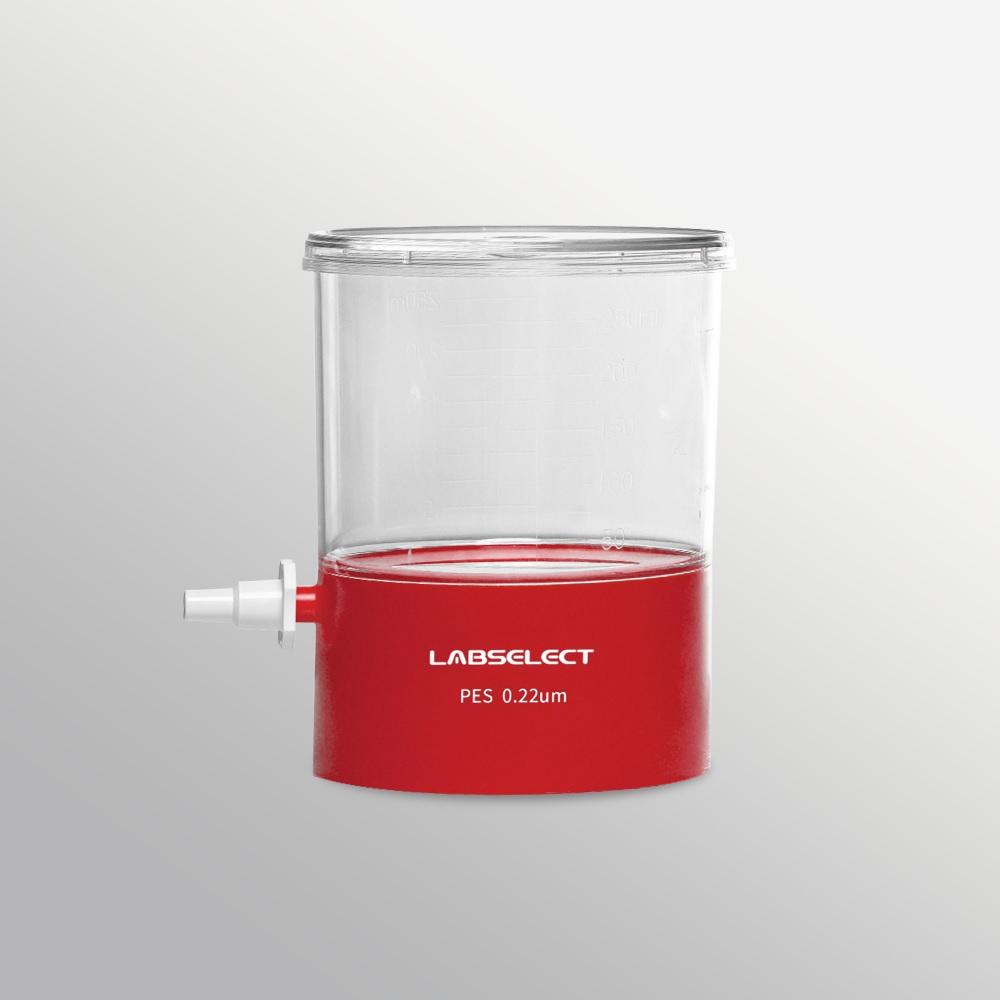 LabSelect Disposable Bottle Top Vacuum Filter, 500mL, PES Membrane, 0.22um