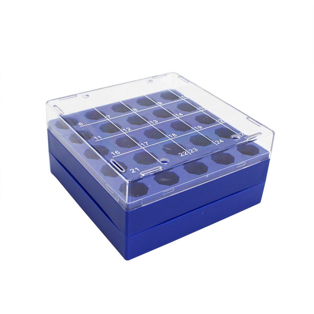 Biosharp 5mL Centrifuge Tube Racks, for 25 centrifuge Tubes, PP Rack, PC Lid