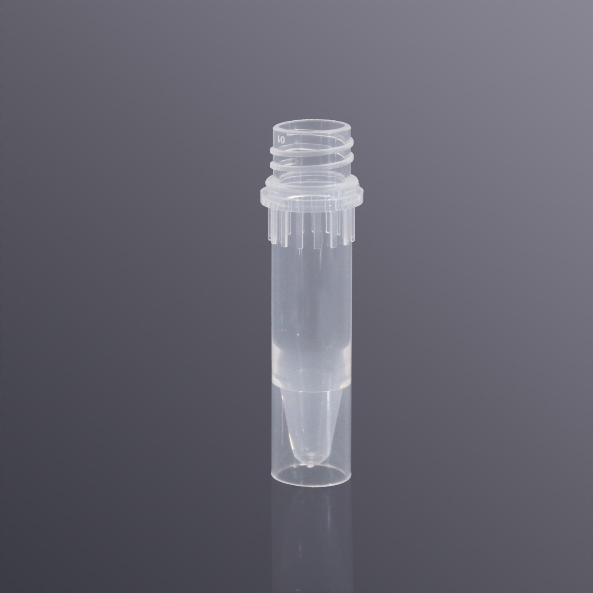 LabSelect 1.5mL Screw Cap Tube, Conical Bottom, Self-Standing Design, Clear
