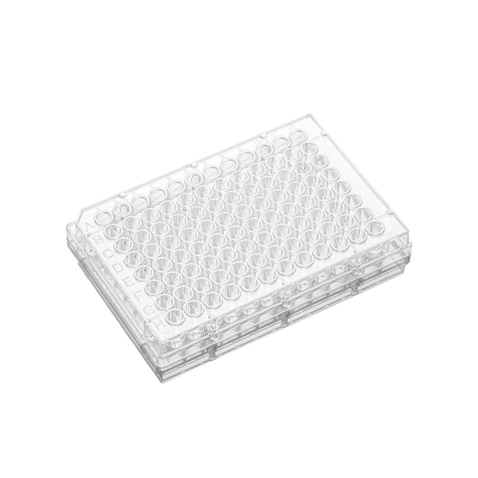 LabSelect 96-Well Assay Microplate, High Binding Surface, Clear, Individually Wrapped
