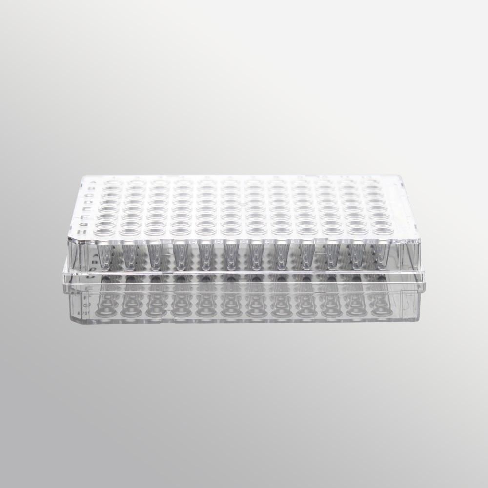 LabSelect 0.1mL 96 well PCR Plate, full Skirt, Clear Plate,Clear tube