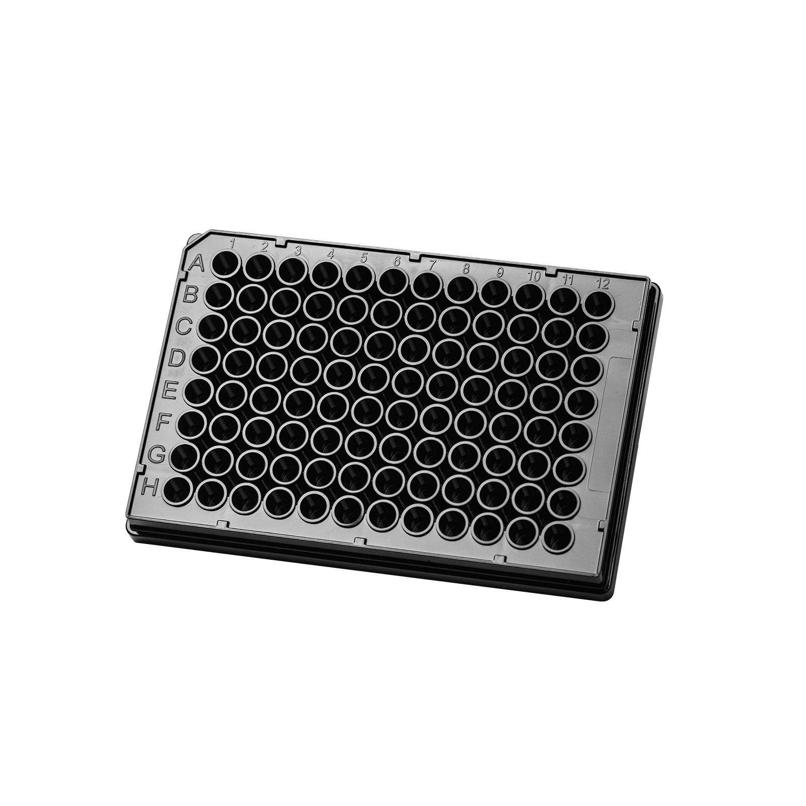 LabSelect 96-Well Assay Microplate, High Binding Surface, Black, Individually Wrapped