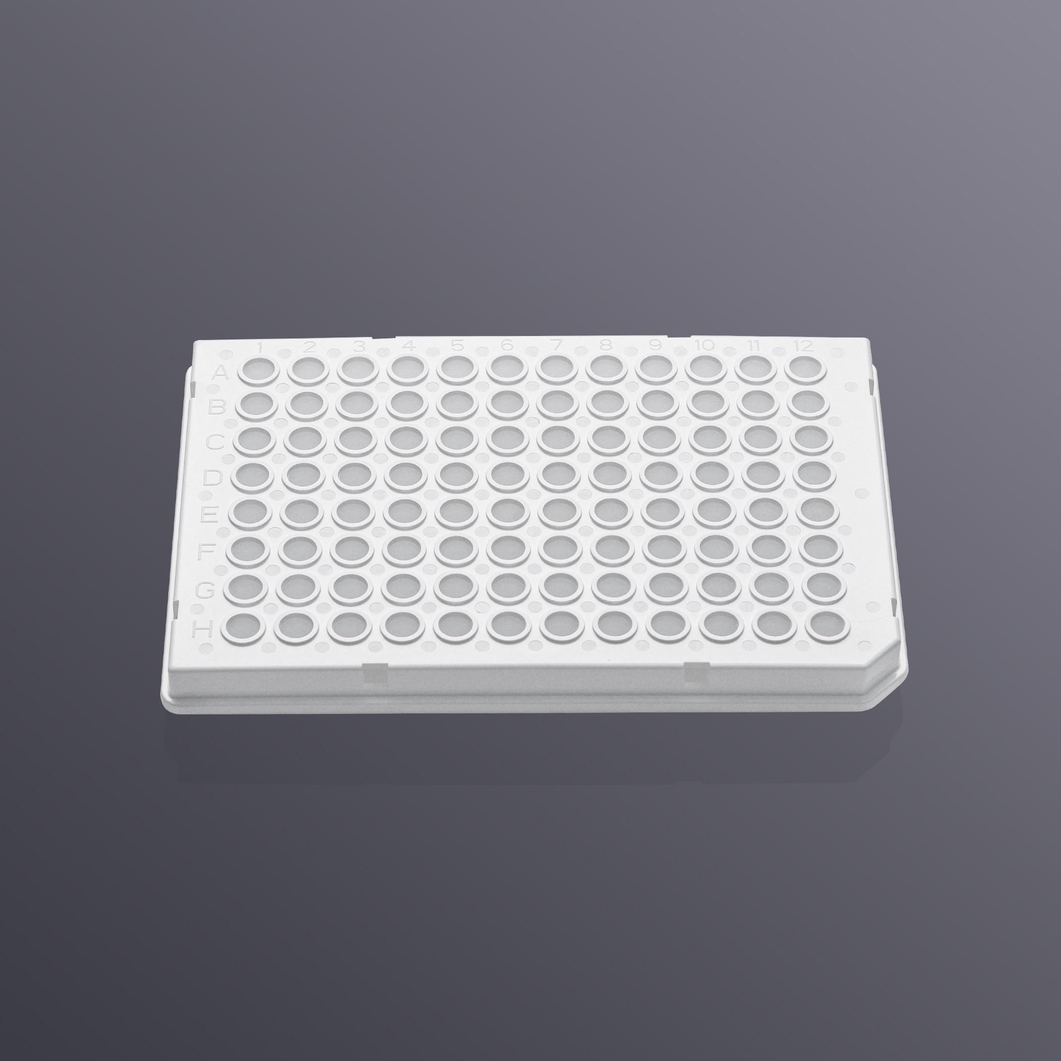 LabSelect 0.1mL 96 well PCR Plate, Semi-Skirted, White, DNase-/RNase-free, Box