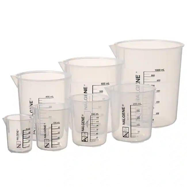 Nalgene™ Griffin Low-Form Plastic Beaker Variety Pack, from 50 to 1000mL
