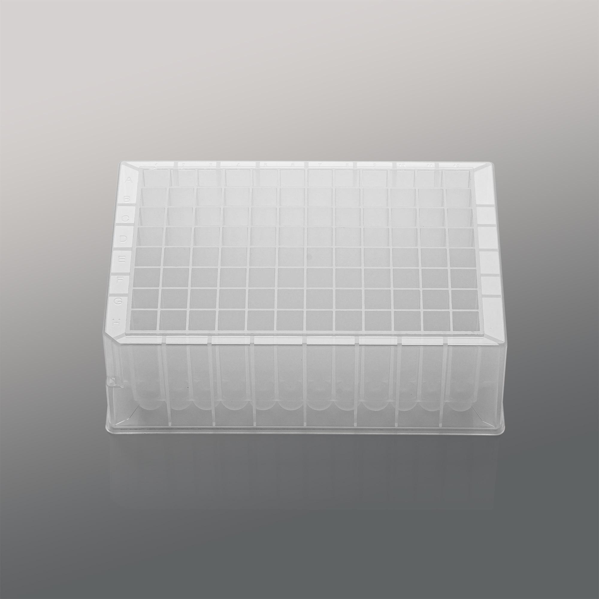 LabSelect 2.2mL 96-Well Deep Well Plates, Round-Bottom, Frosted