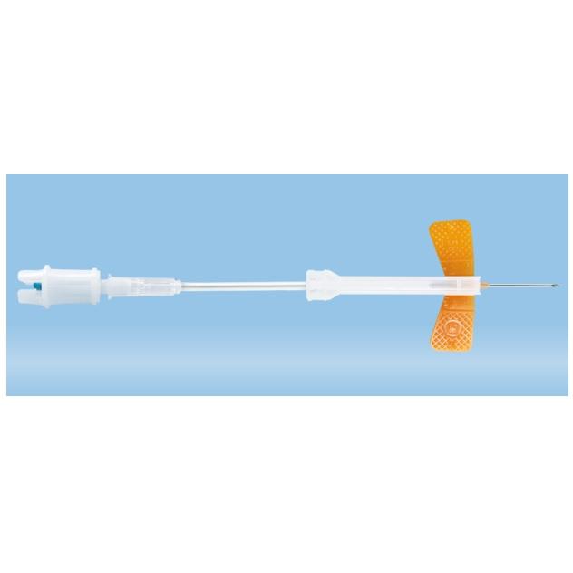 Safety-Multifly® Needle, 25G x 3/4'', Orange, Tube Length: 80 mm, Multi adapter